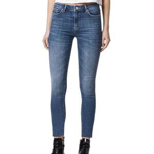 All Saints Miller Frayed Hem Distressed Skinny Jeans Sz S (US 6)